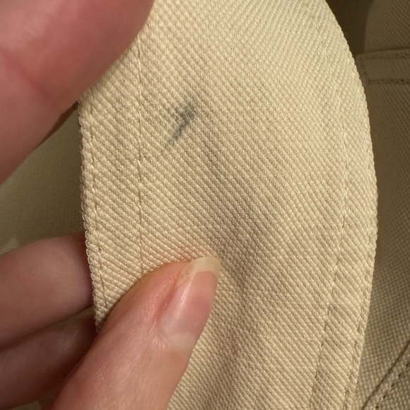 Vince S M Cropped Trench Coat Blazer Spring Jacket Ivory Cream Beige - Picture 10 of 14